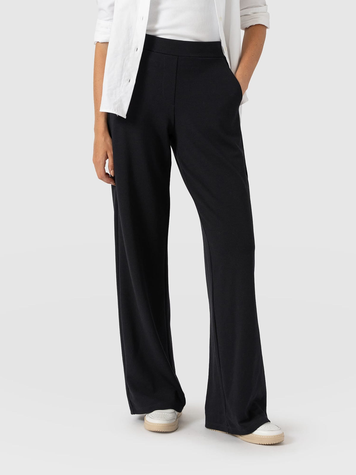 Hoxton Wide Leg Pant - Black