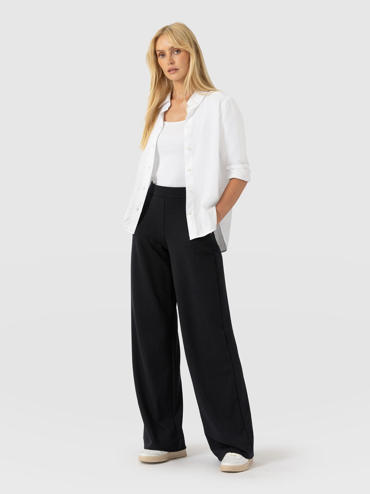 Hoxton Wide Leg Pant - Black