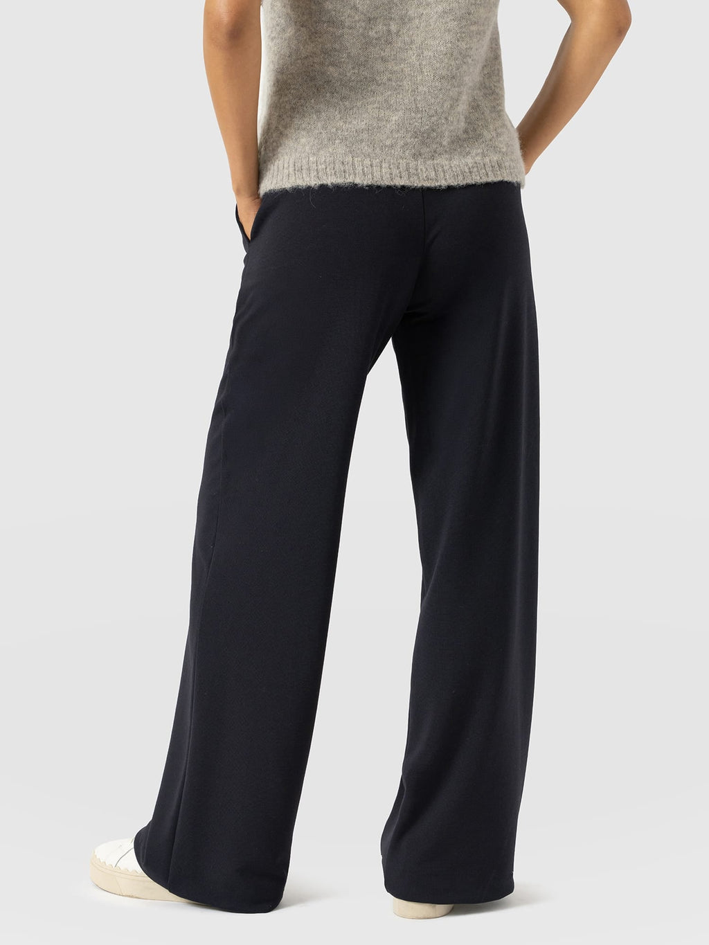 Hoxton Wide Leg Pant - Navy