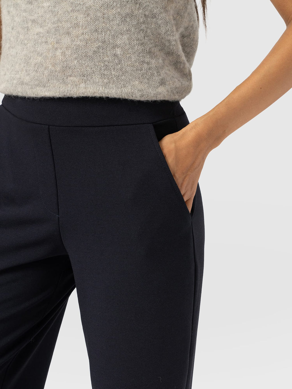 Hoxton Wide Leg Pant - Navy
