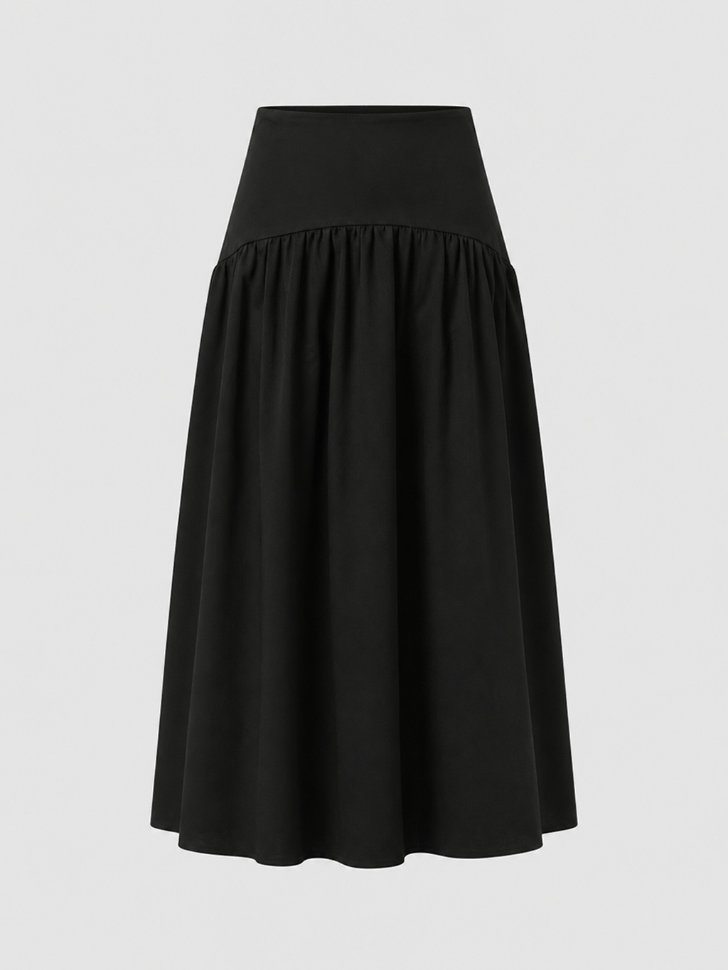 Indie Basque Waist Skirt - Black