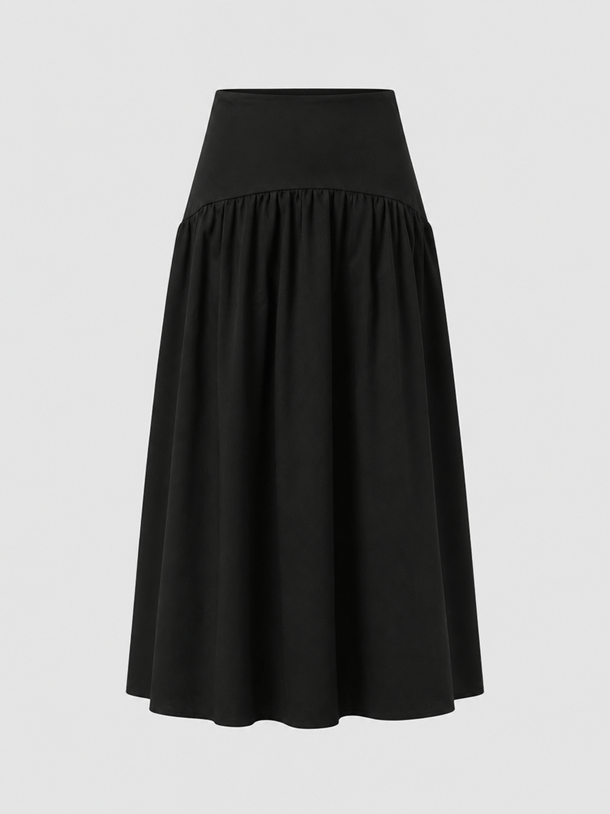 Indie Basque Waist Skirt - Black