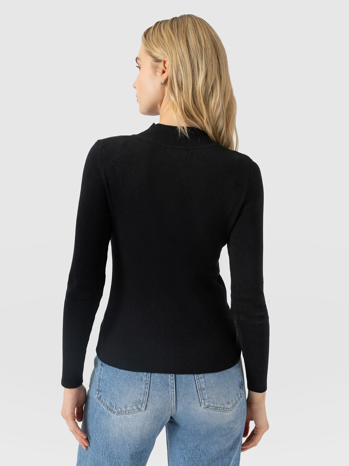 Isla Knit Rollneck - Black