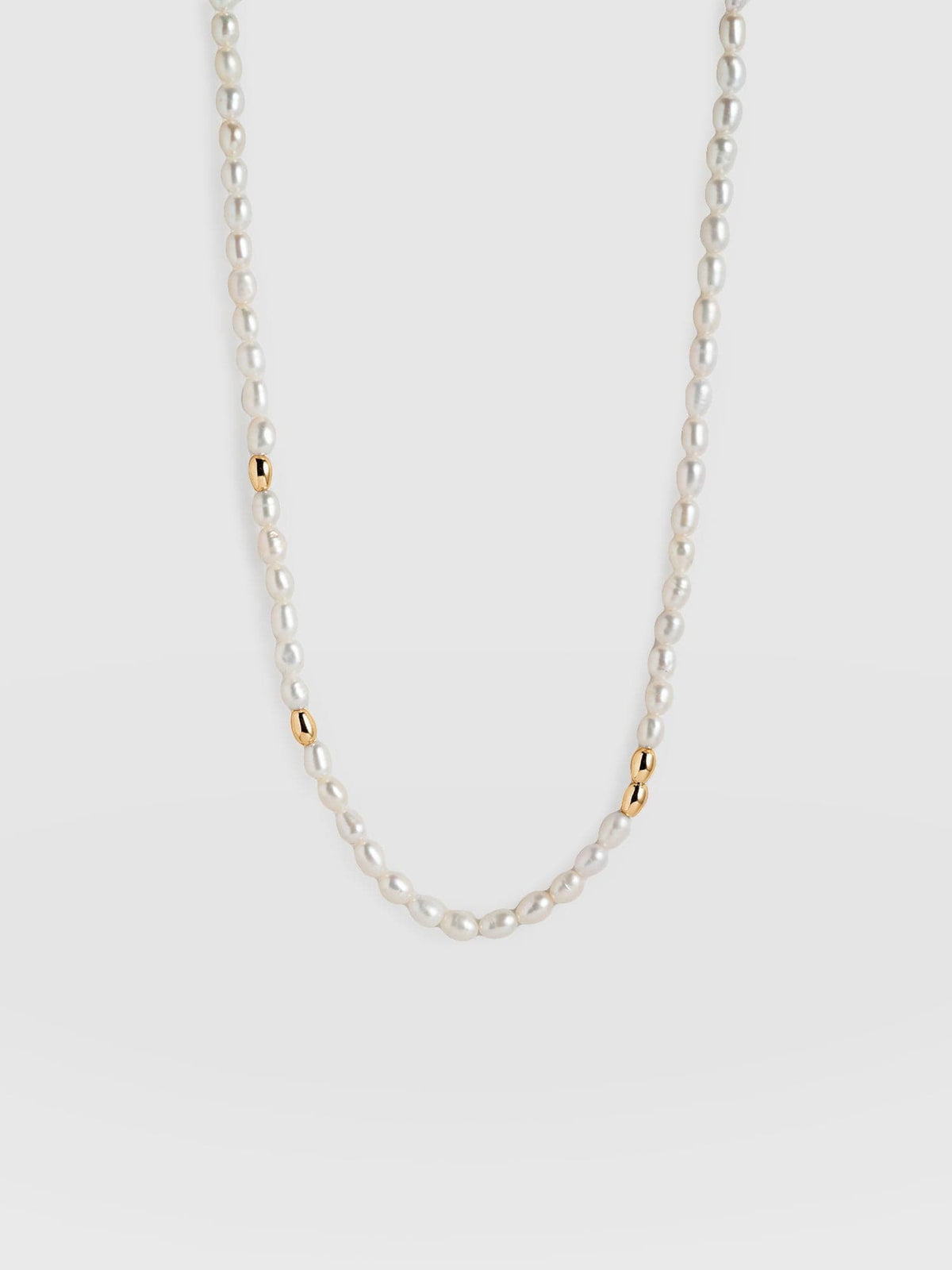 Jacqueline Pearl Necklace - Gold
