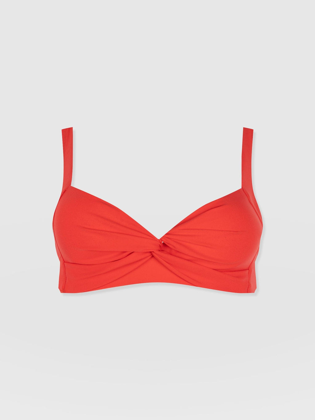 Jesse Twist Front Bikini Top - Red