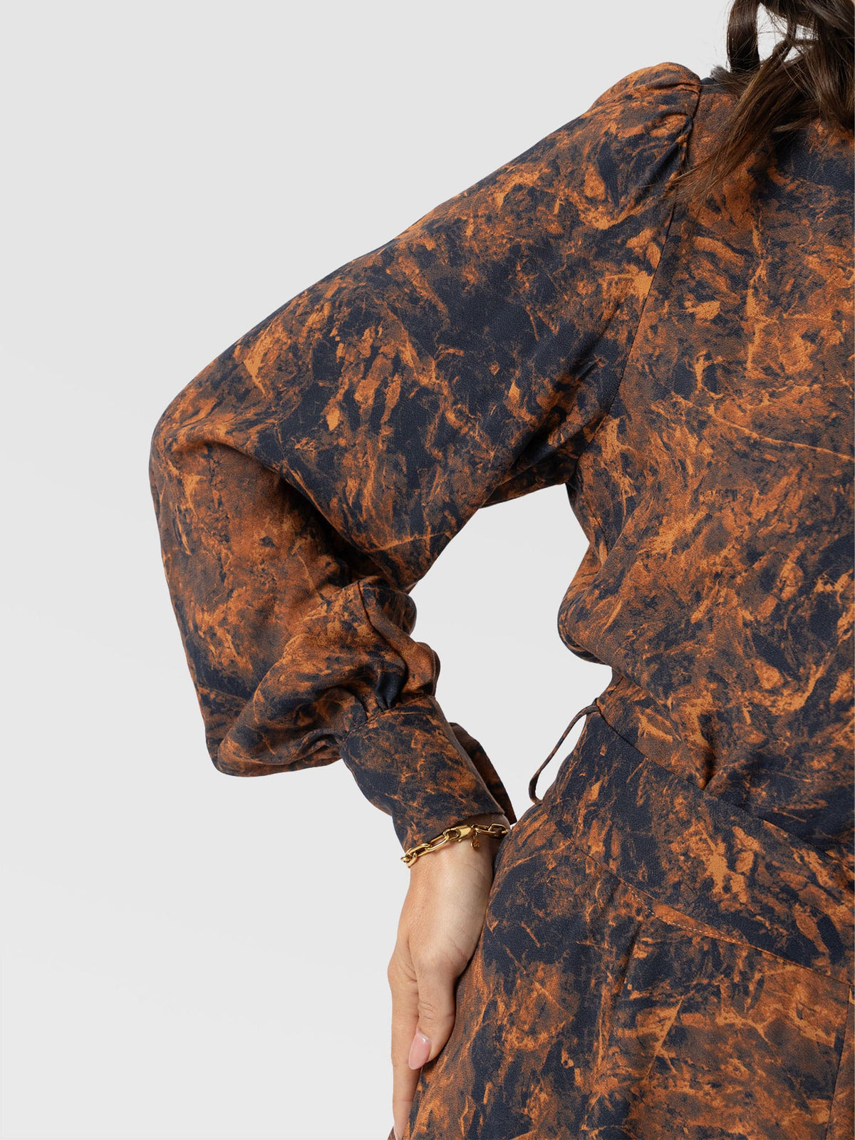 Joselyn Mini Dress - Brown Marble