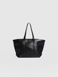 Kara Shopper Bag - Black Leather