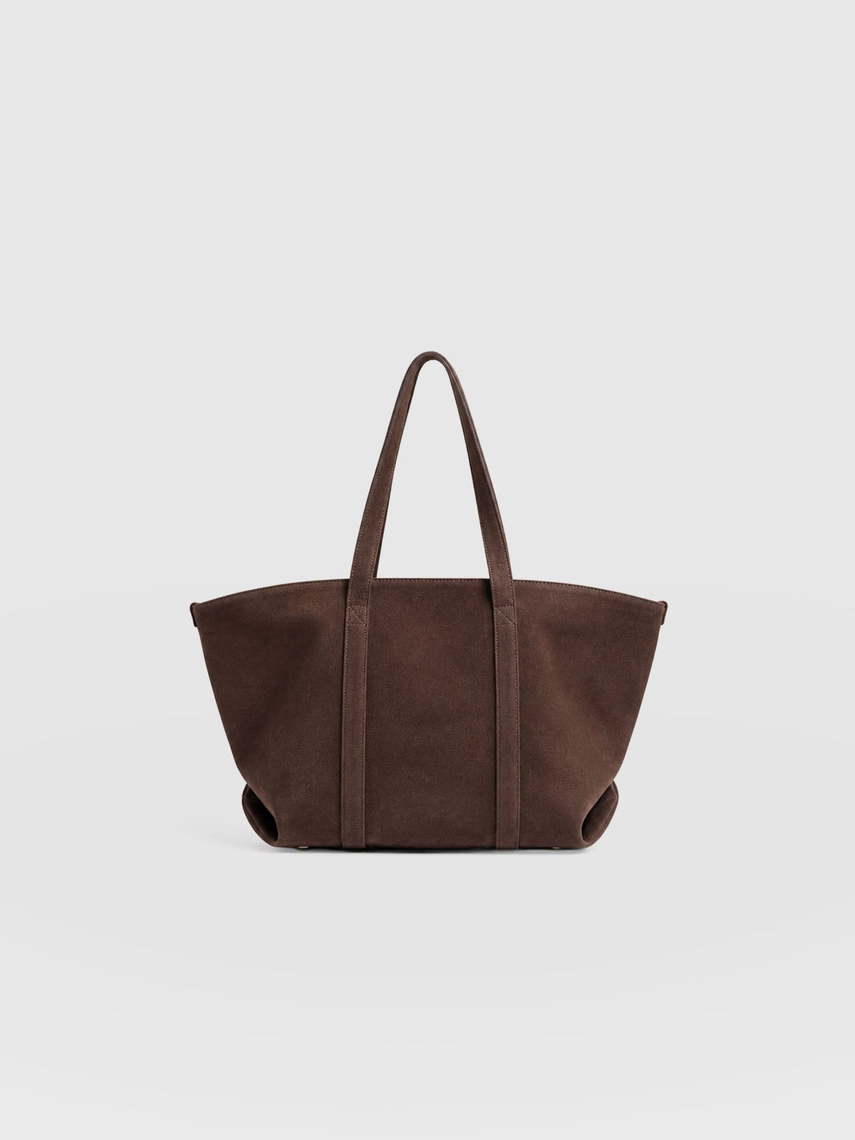 Kara Shopper Bag - Brown Suede