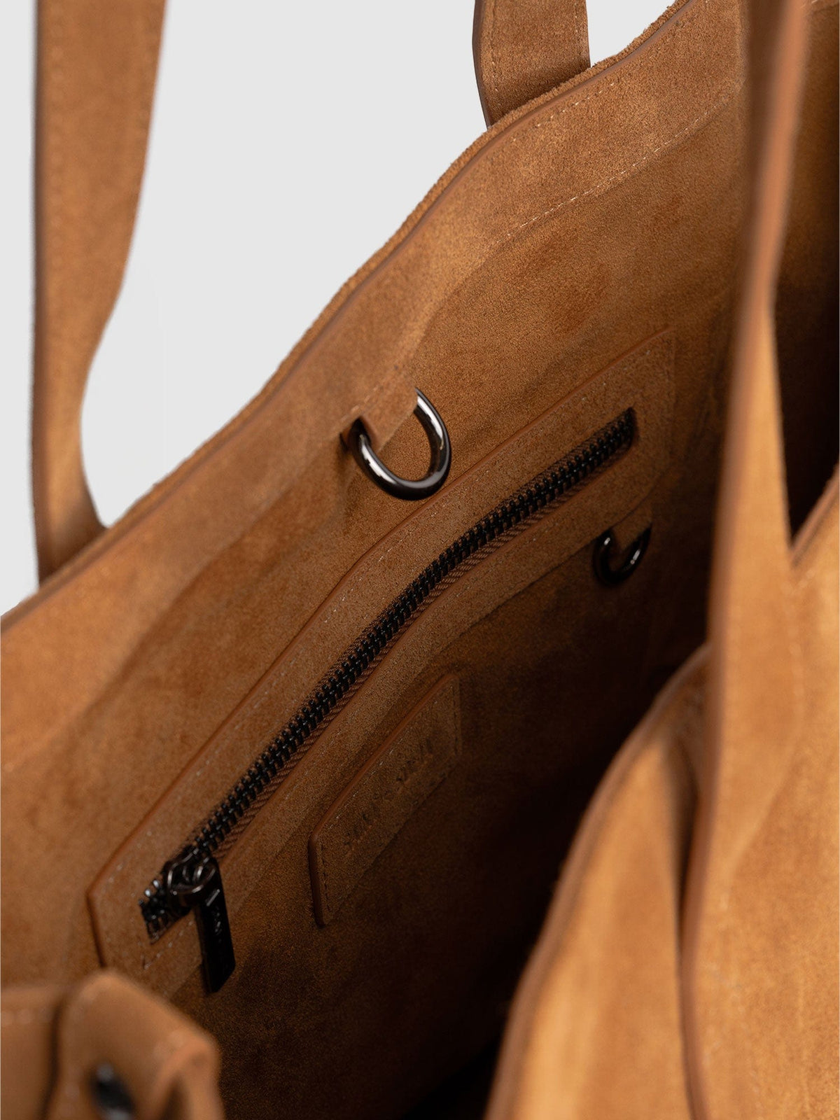 Kara Shopper Bag - Tan Suede