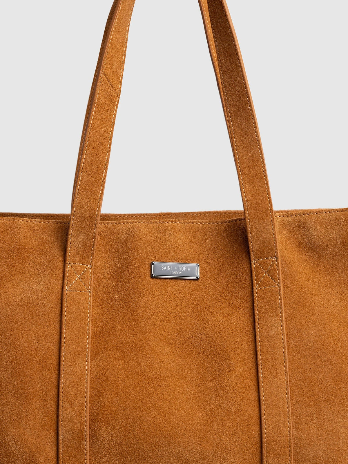 Kara Shopper Bag - Tan Suede