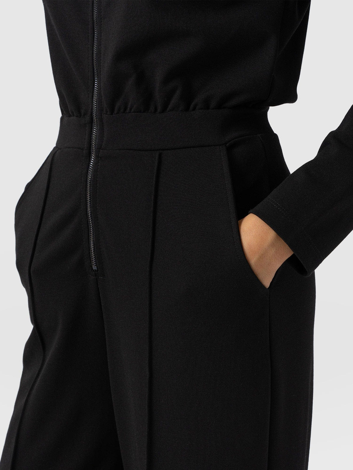 Keller Long Sleeve Jumpsuit - Black