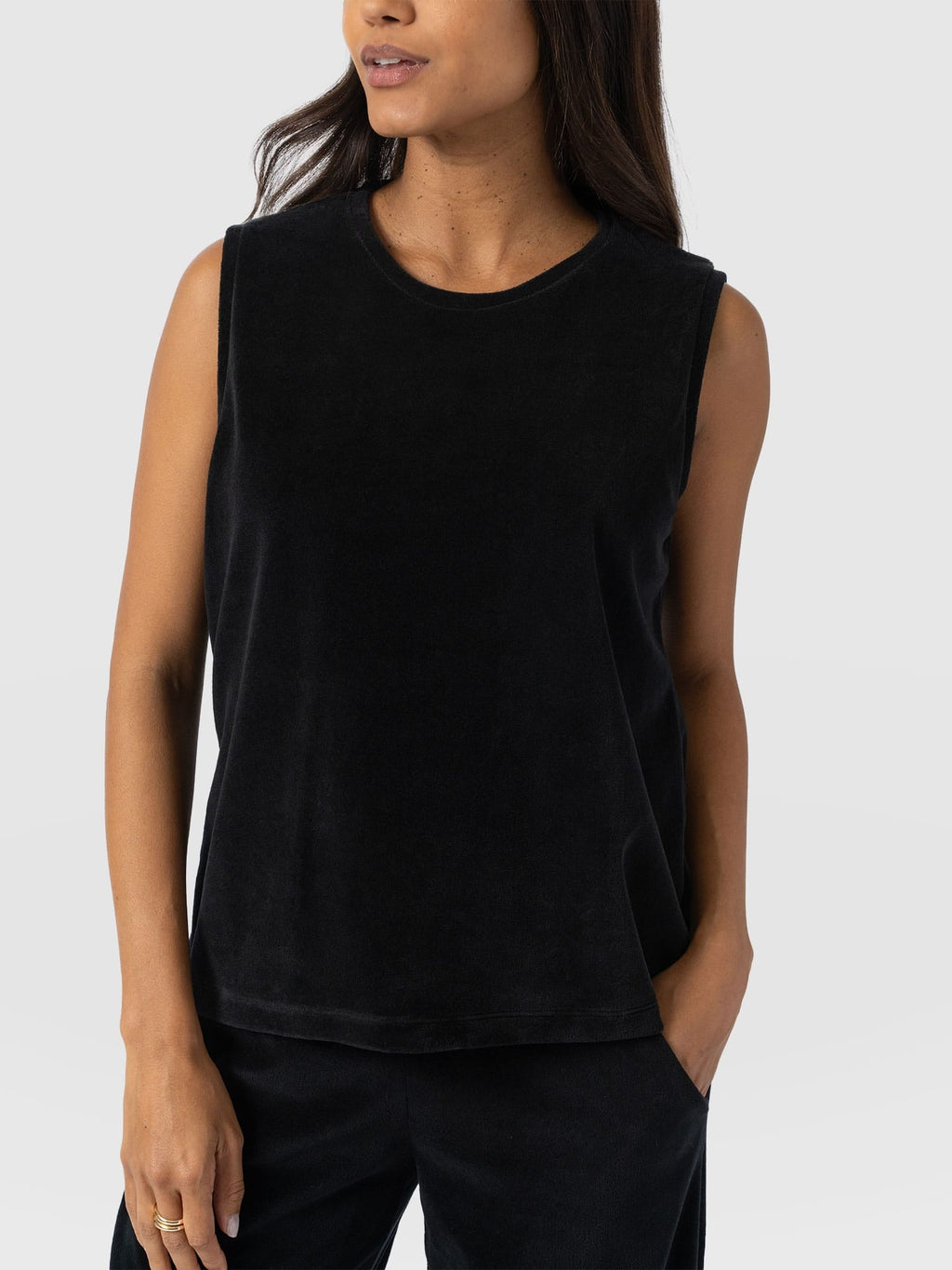 Keller Vest - Black Velvet