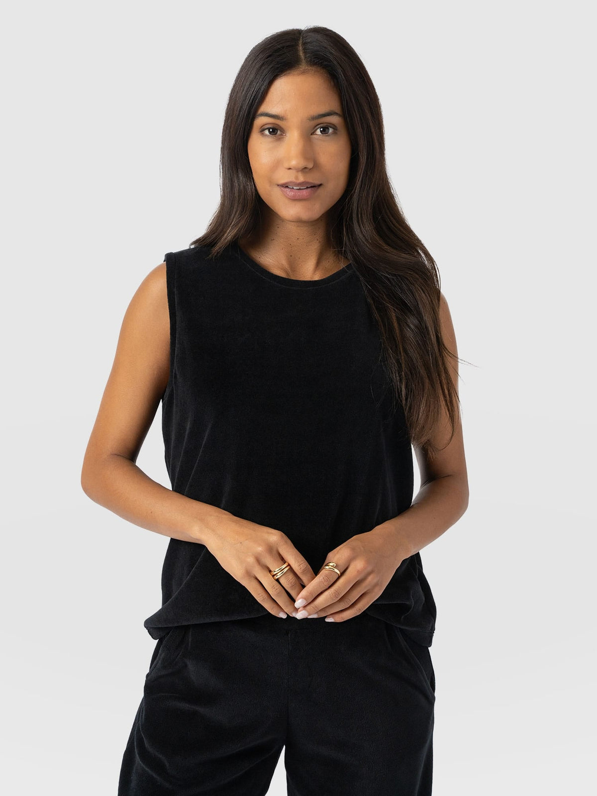 Keller Vest - Black Velvet