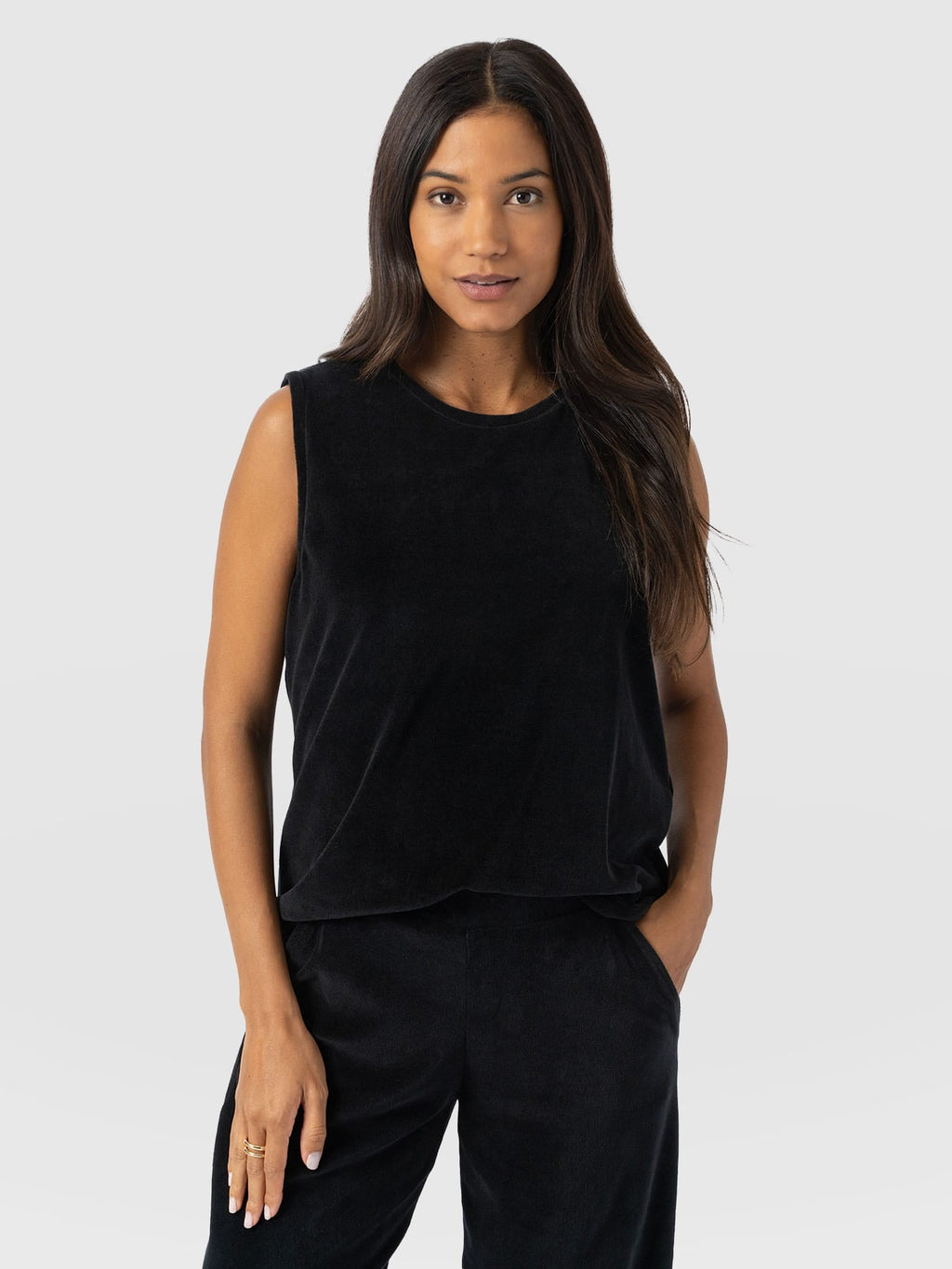 Keller Vest - Black Velvet