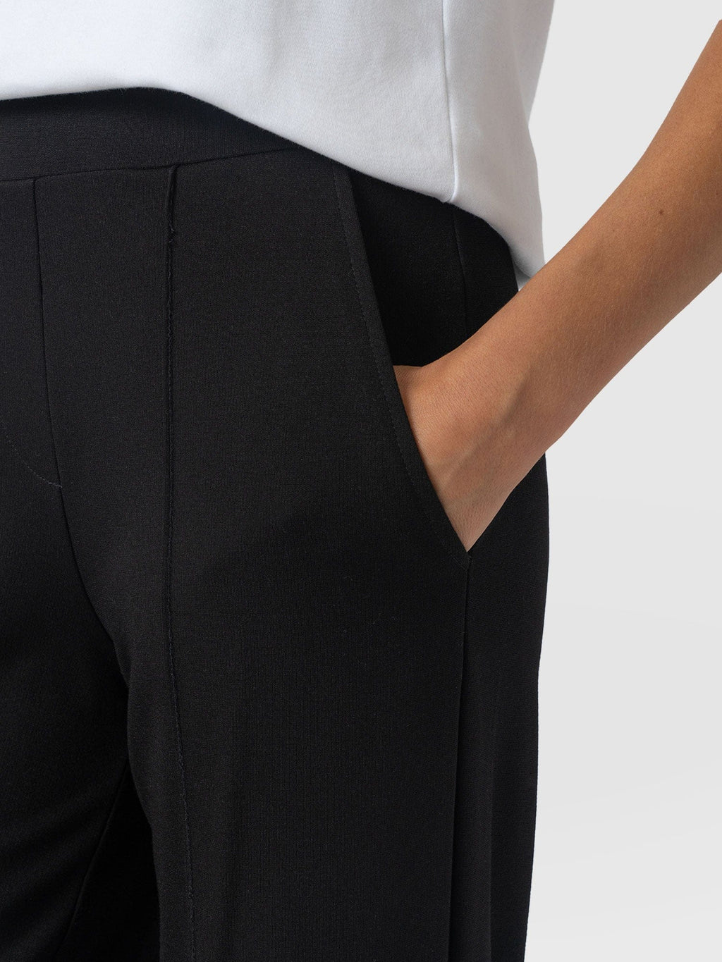 Keller Wide Leg Pant - Black
