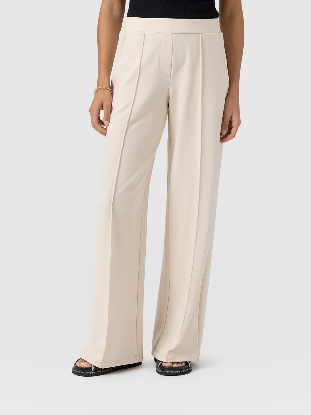 Keller Wide Leg Pant - Cream