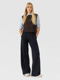 Keller Wide Leg Pant - Navy