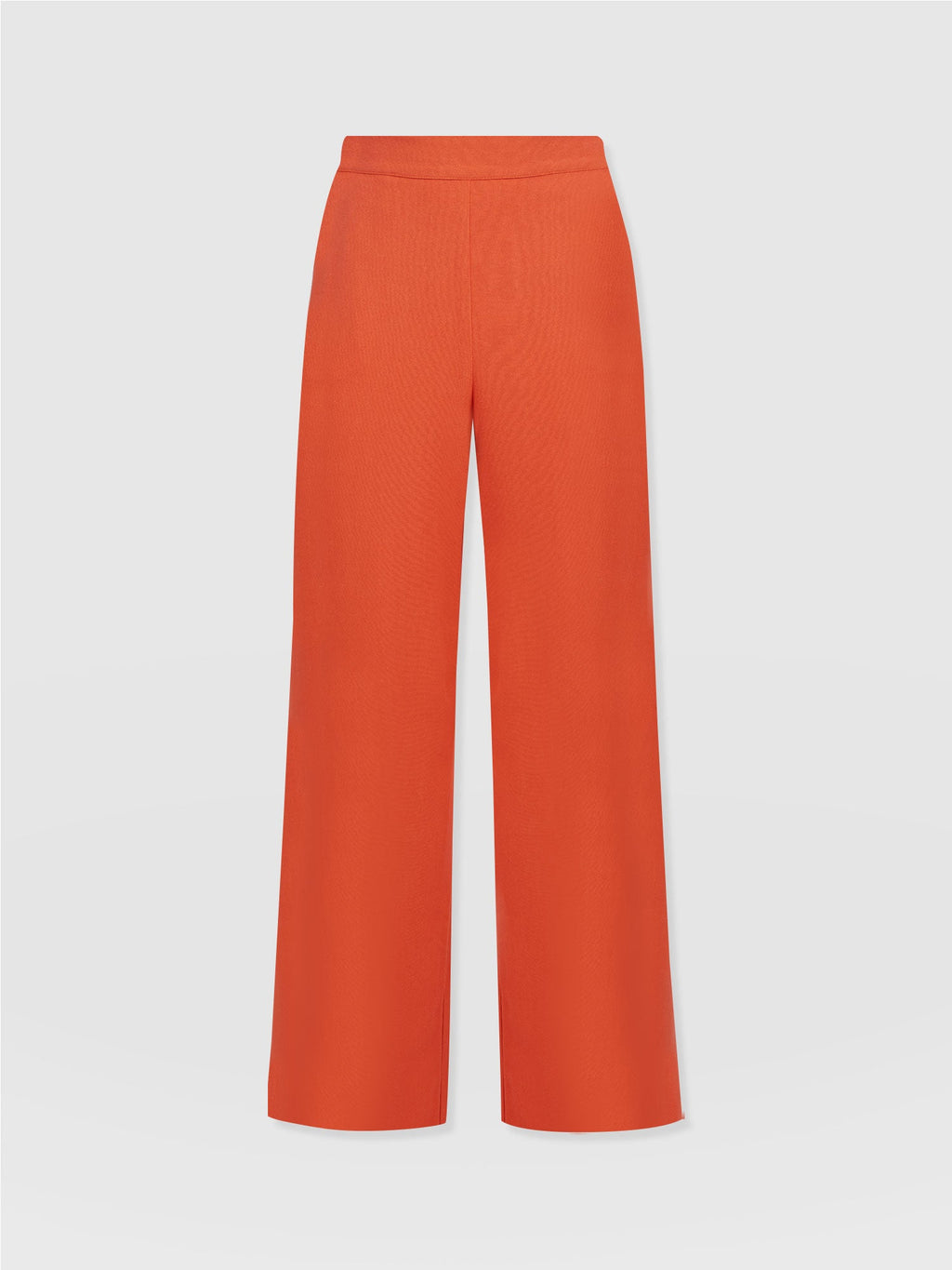 Corinne Wide Leg Linen Pant - Burnt Orange