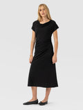 Laurie Cowl Neck Dress - Black