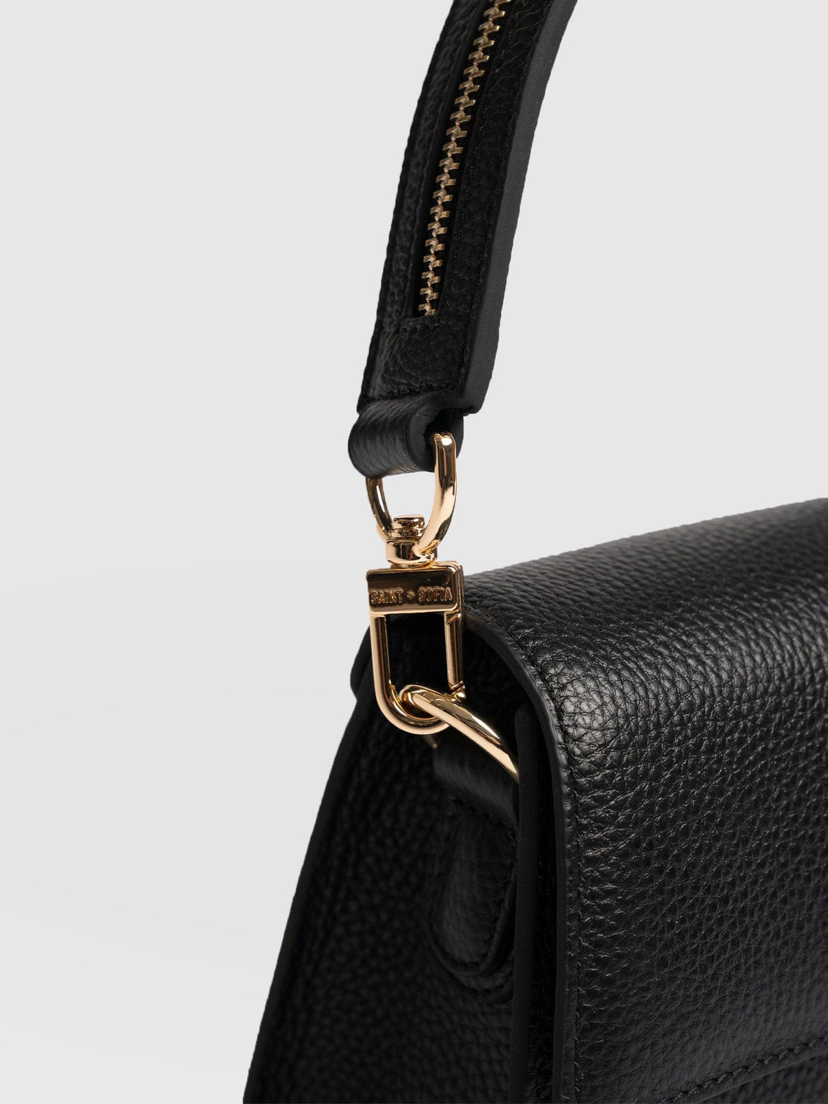 Lennox Half Flap Bag - Black