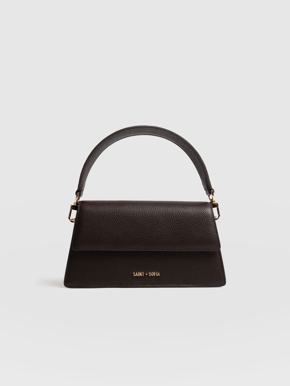 Lennox Half Flap Bag - Chocolate
