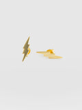 Lightning Earrings - Gold