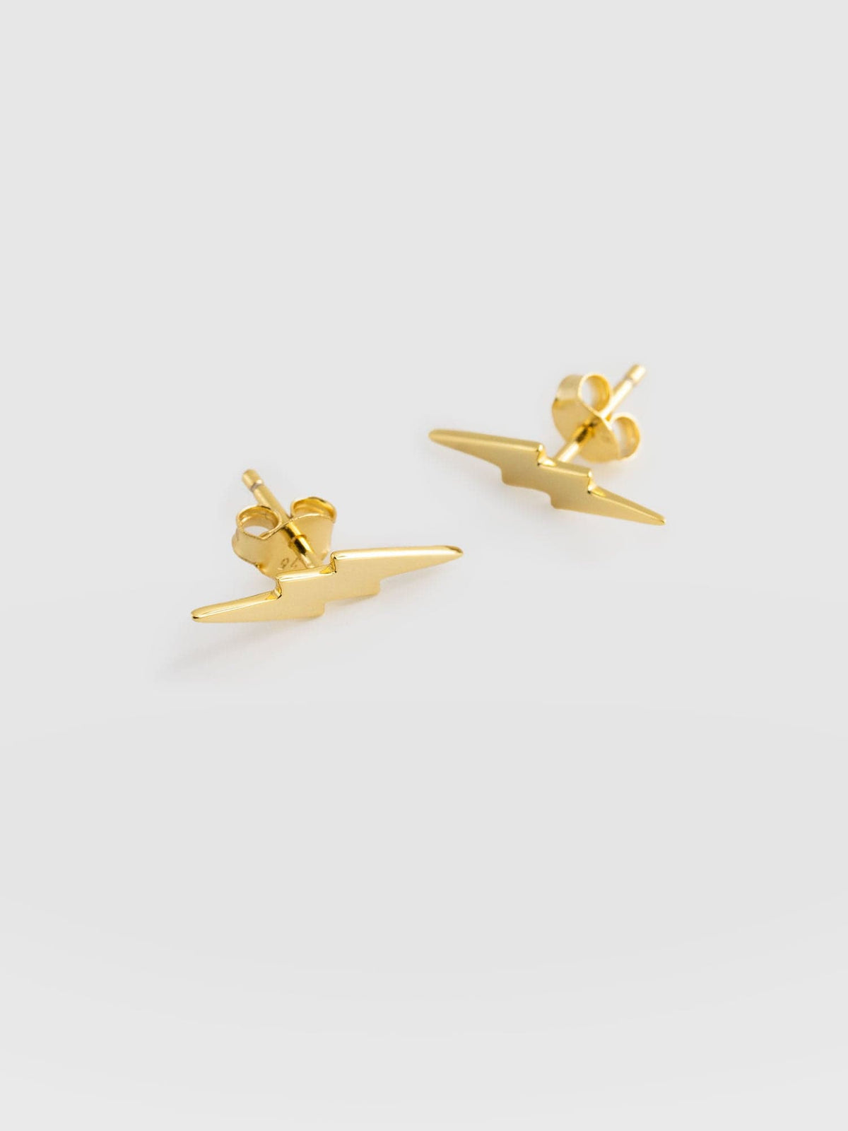 Lightning Earrings - Gold