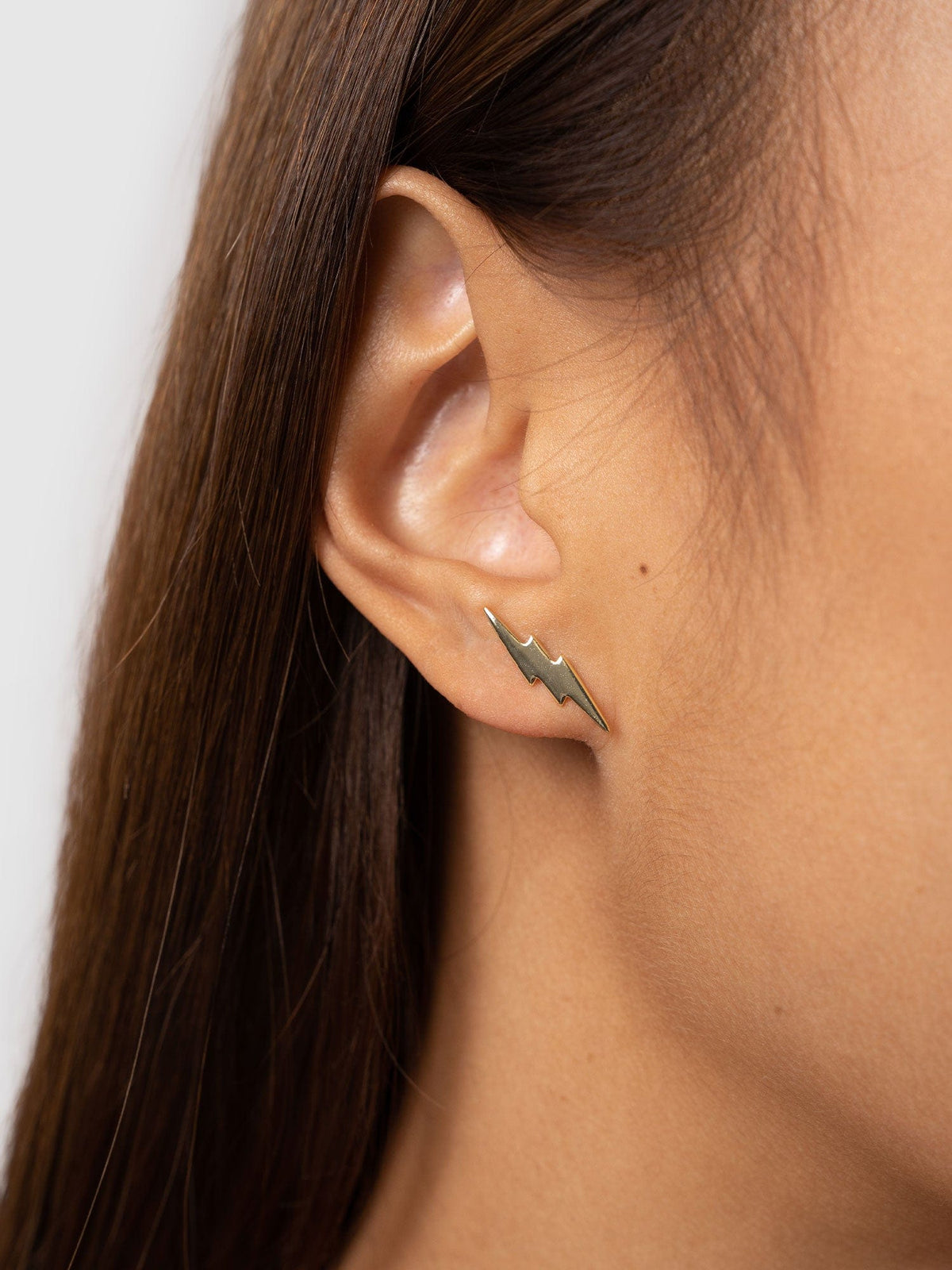 Lightning Earrings - Gold