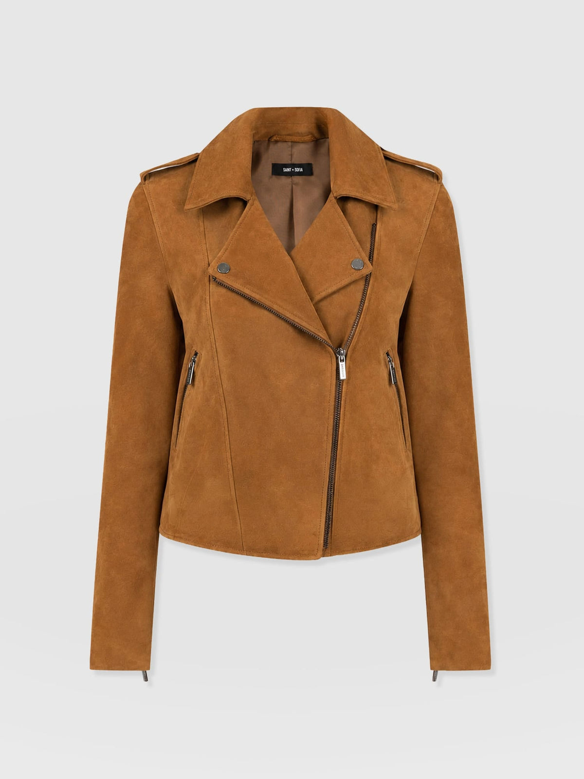 Luther Leather Jacket - Camel Suede