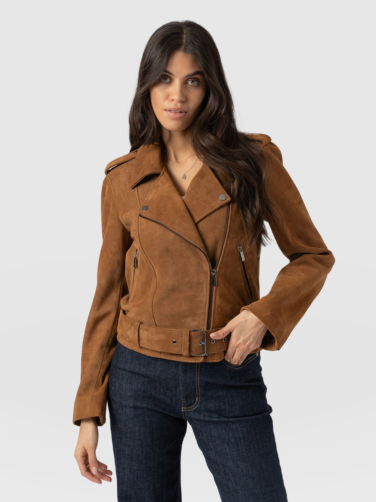 Luther Suede Jacket - Camel