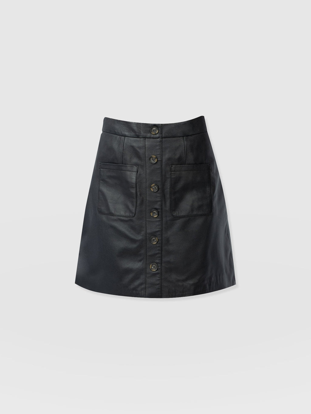 Luther Leather Mini Skirt - Black