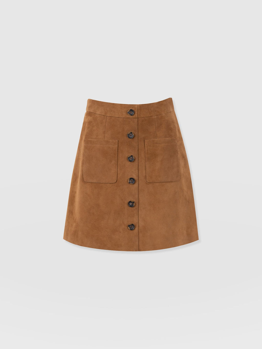 Luther Suede Mini Skirt - Camel