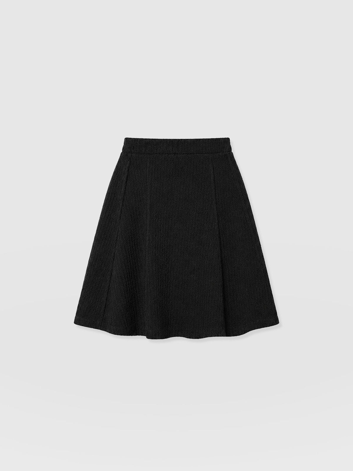 Macie Mini Skirt - Black Boucle