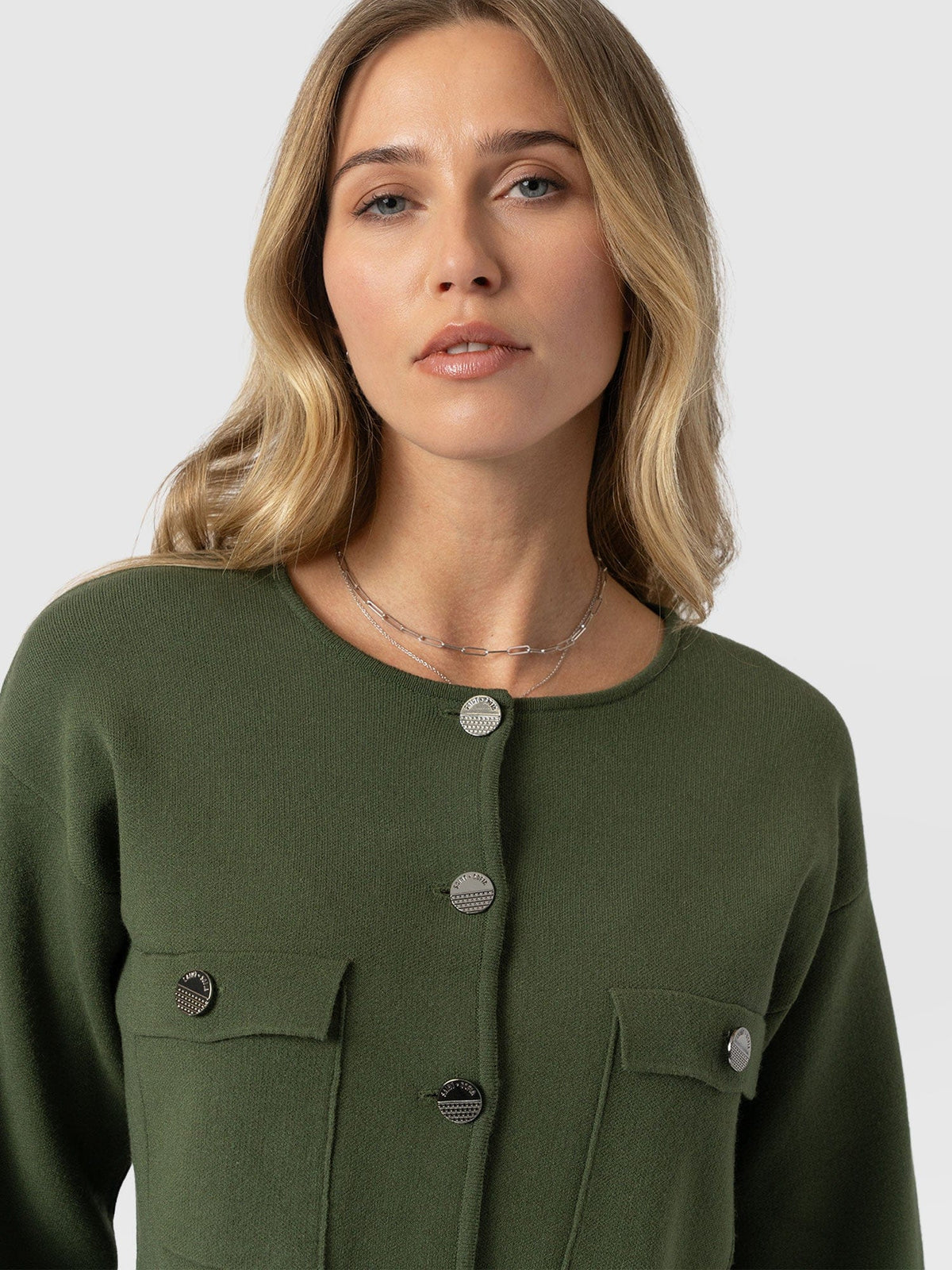 Maeva Knit Jacket - Khaki