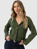 Maeva Knit Jacket - Khaki