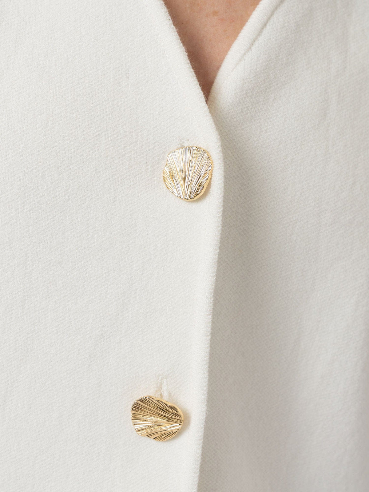 Maeva Knit Waistcoat - Cream