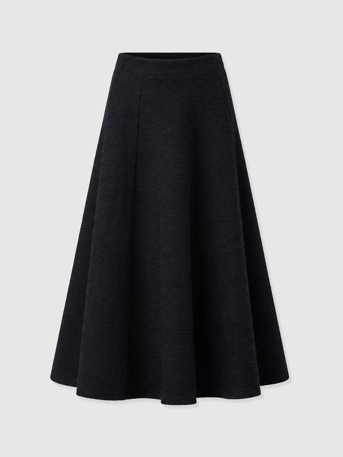 Neve Fit & Flare Skirt - Navy Boucle