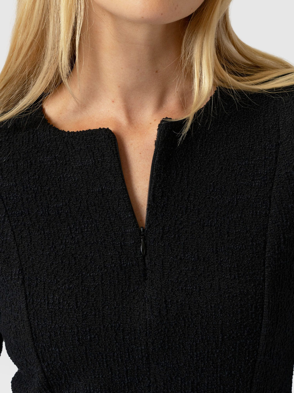 Orla Mini Dress - Black Boucle