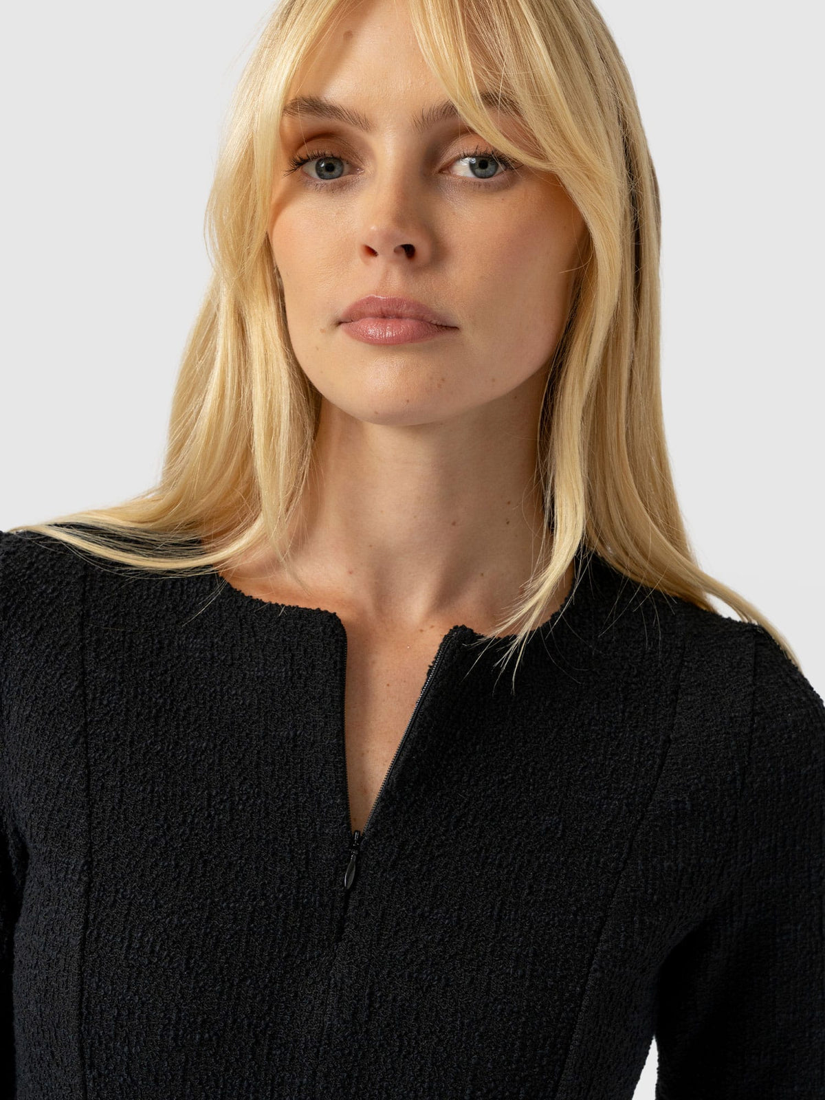 Orla Mini Dress - Black Boucle