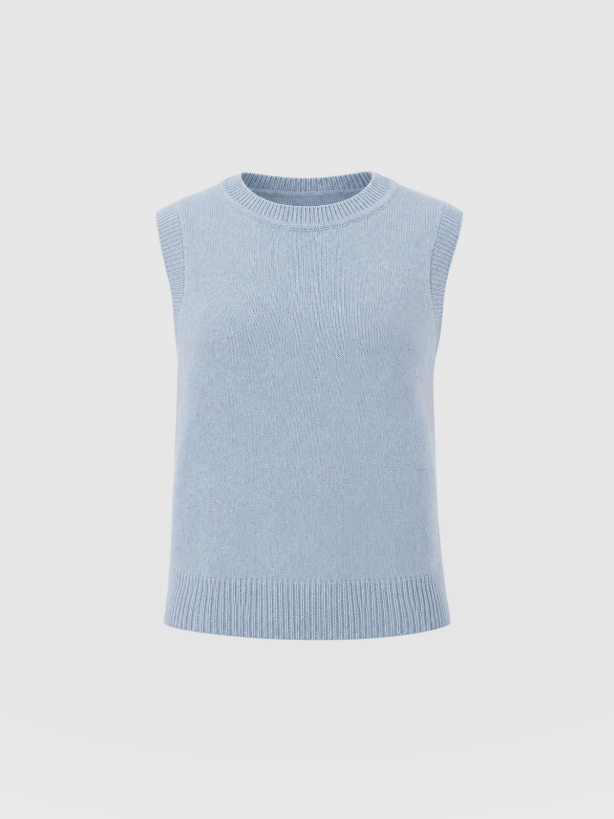 Oxford Cashmere Sleeveless Knit - Blue