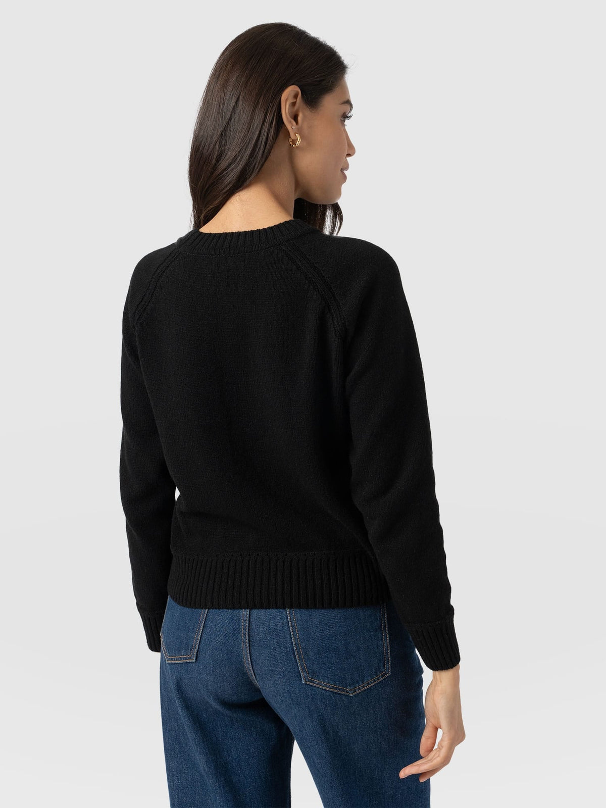 Oxford Cashmere Sweater - Black