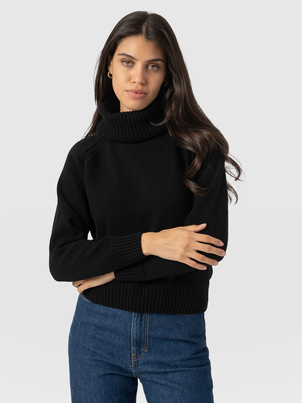 Oxford Cashmere Sweater - Black