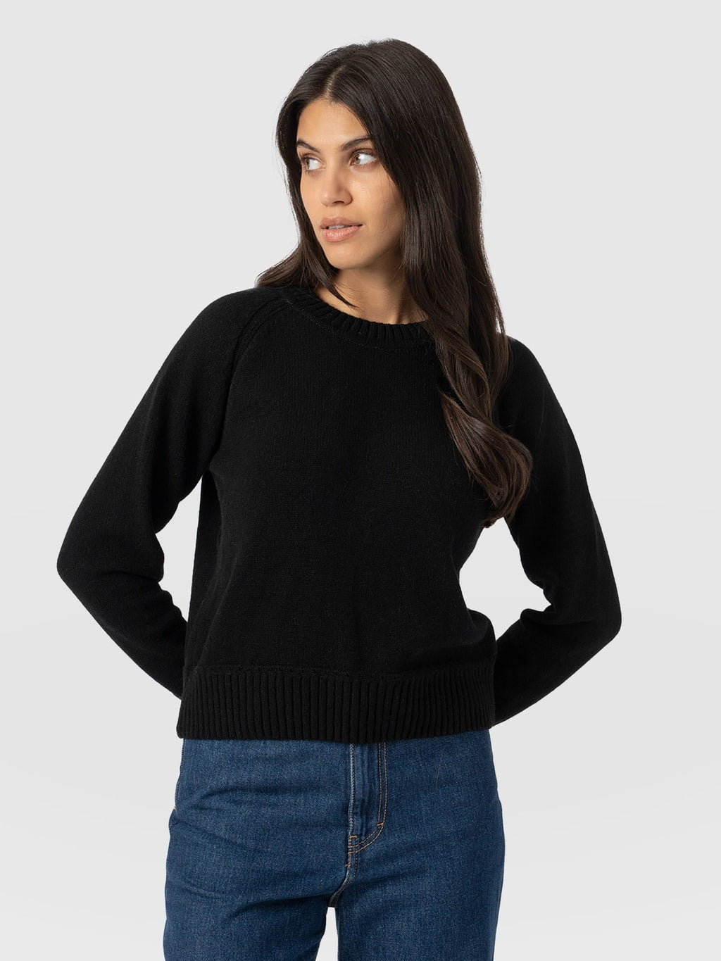Oxford Cashmere Sweater - Black