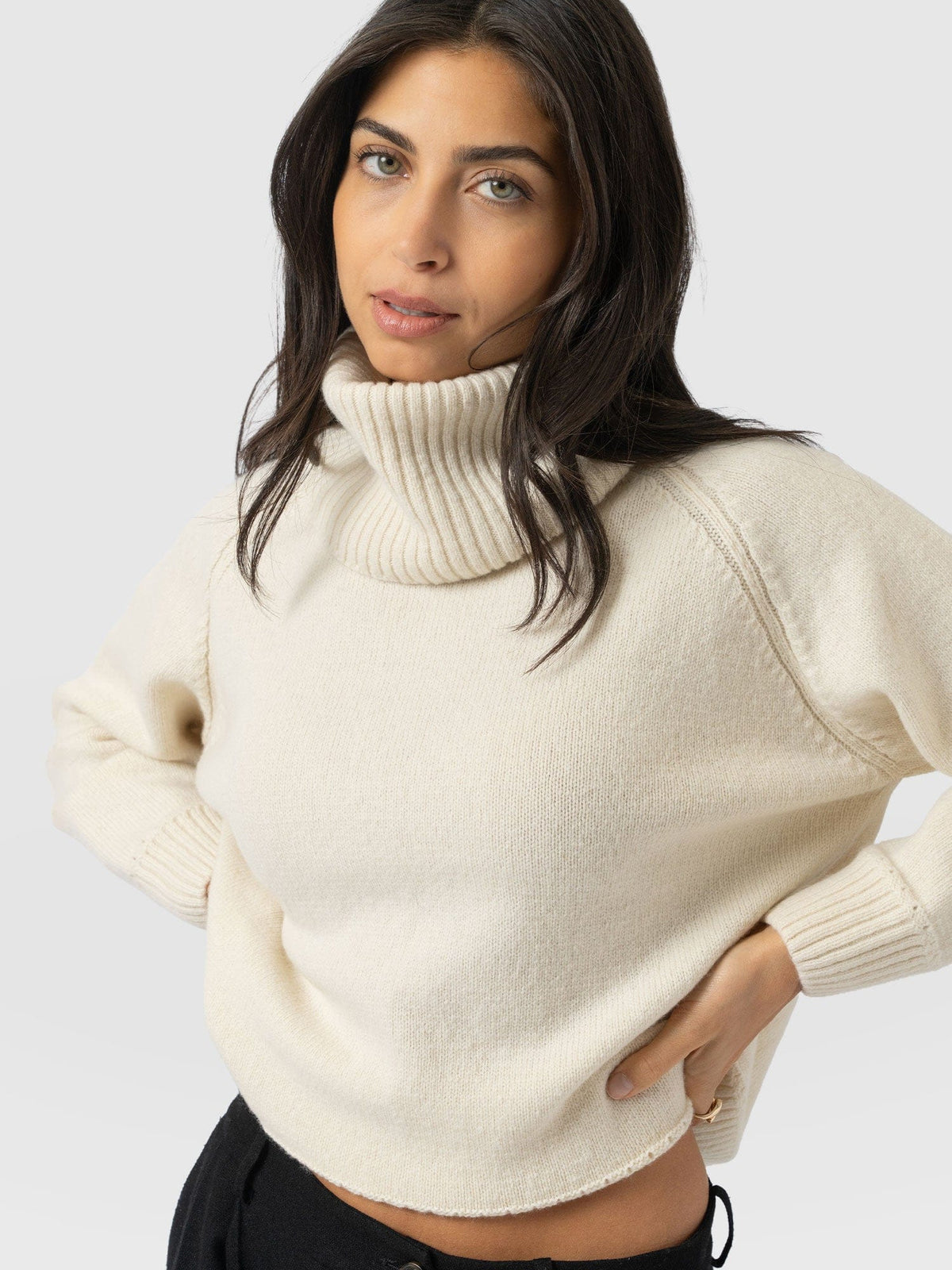 Oxford Cashmere Sweater - Cream