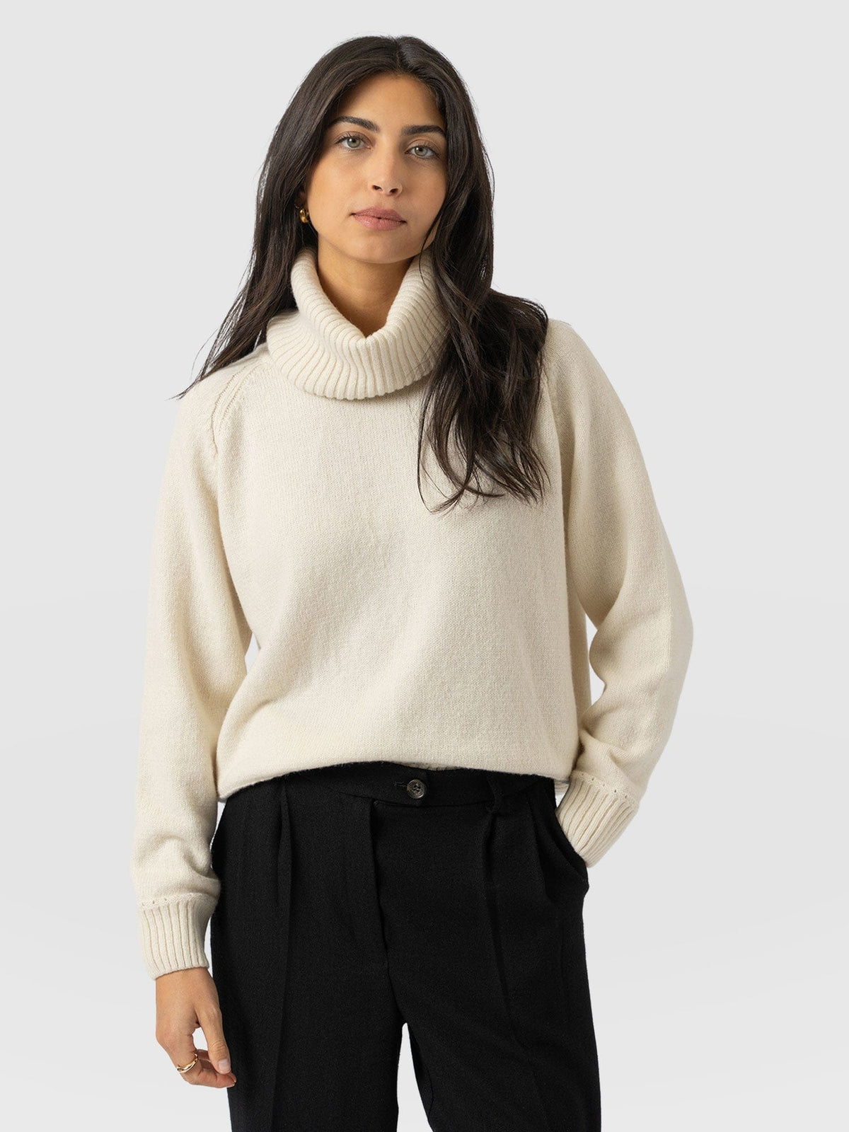 Oxford Cashmere Sweater - Cream