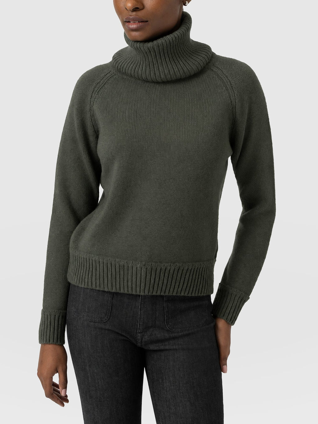 Oxford Cashmere Sweater - Khaki
