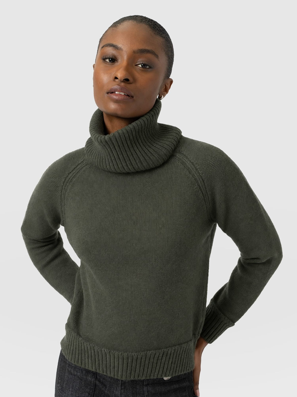 Oxford Cashmere Sweater - Khaki