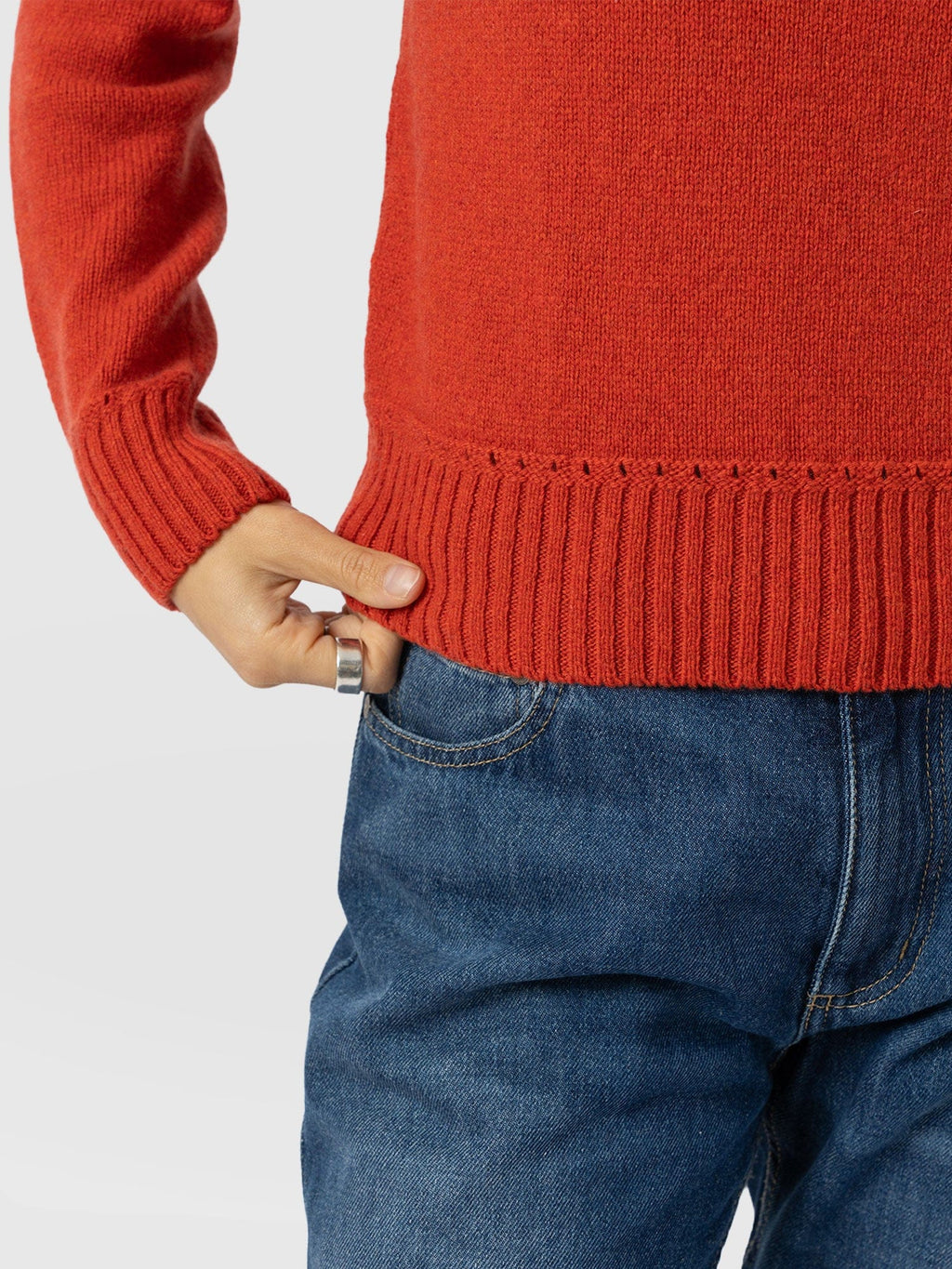 Oxford Cashmere Sweater - Orange
