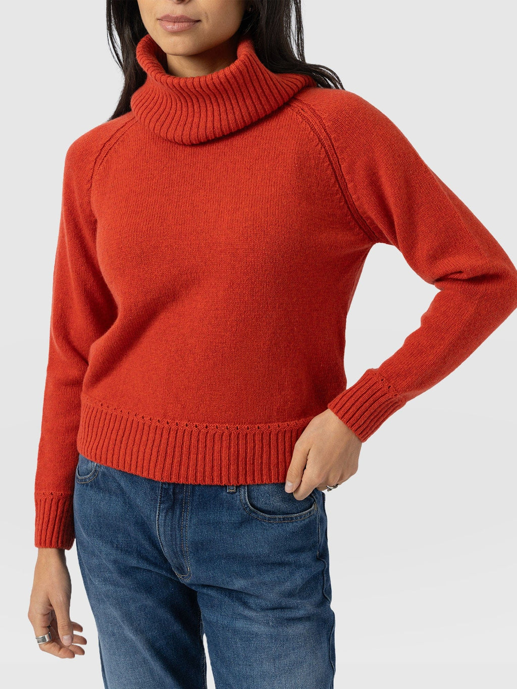 Oxford Cashmere Sweater - Orange