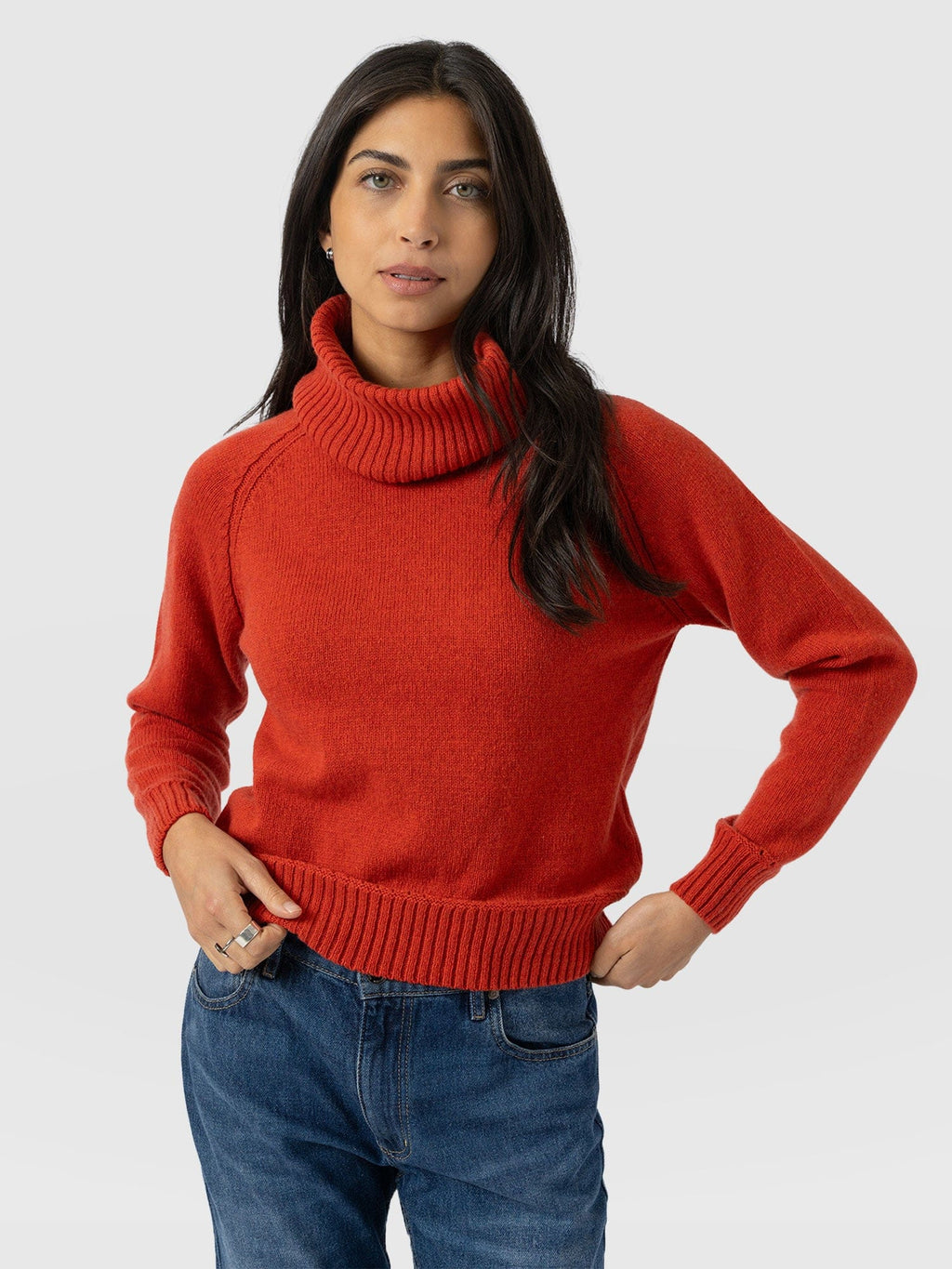 Oxford Cashmere Sweater - Orange